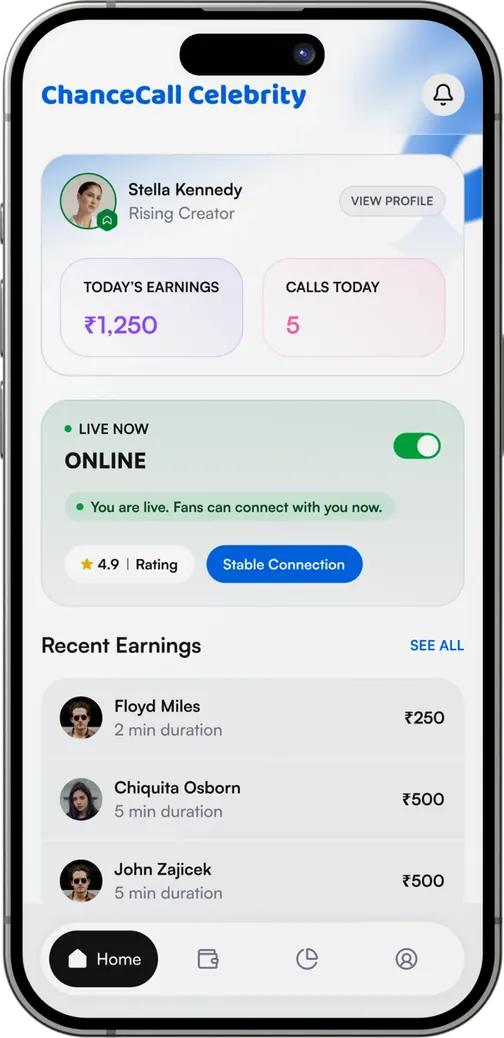 Celebrity App Mockup