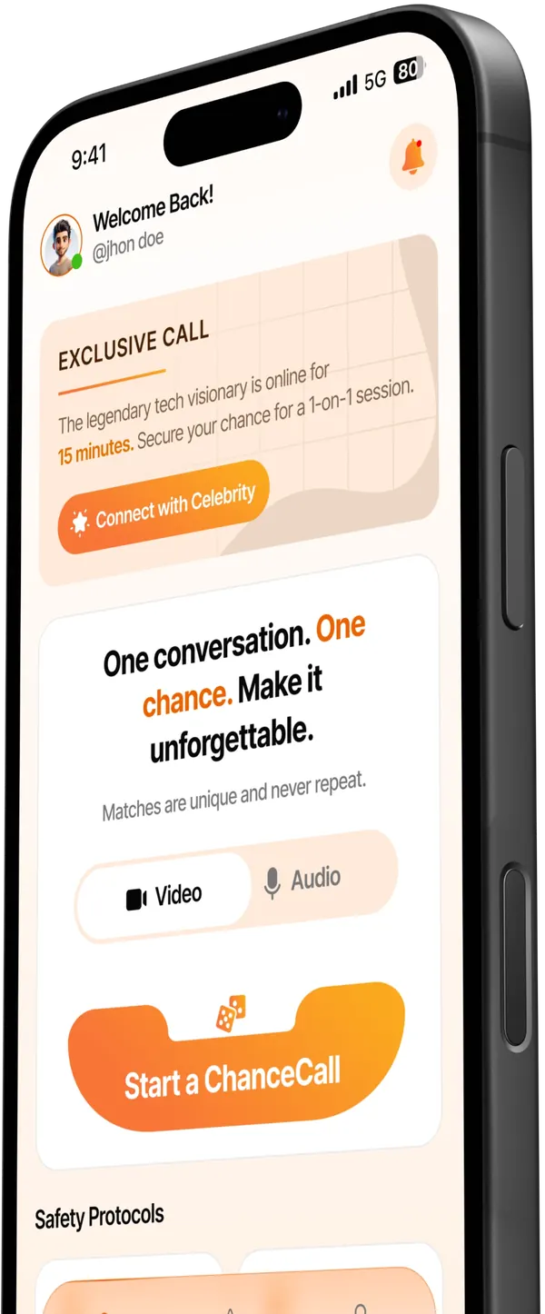 ChanceCall Light Mobile App Screen